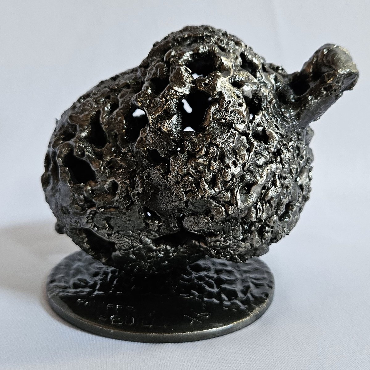 Organic Botanical Sculpture By Philippe Buil, 6 X 5", Ice Age 16-24, Original Artwork