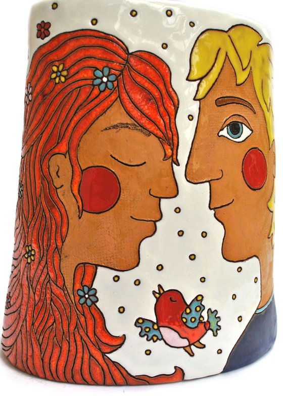 Falling in love vase