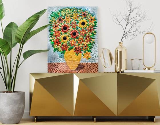 Amber Sunflowers