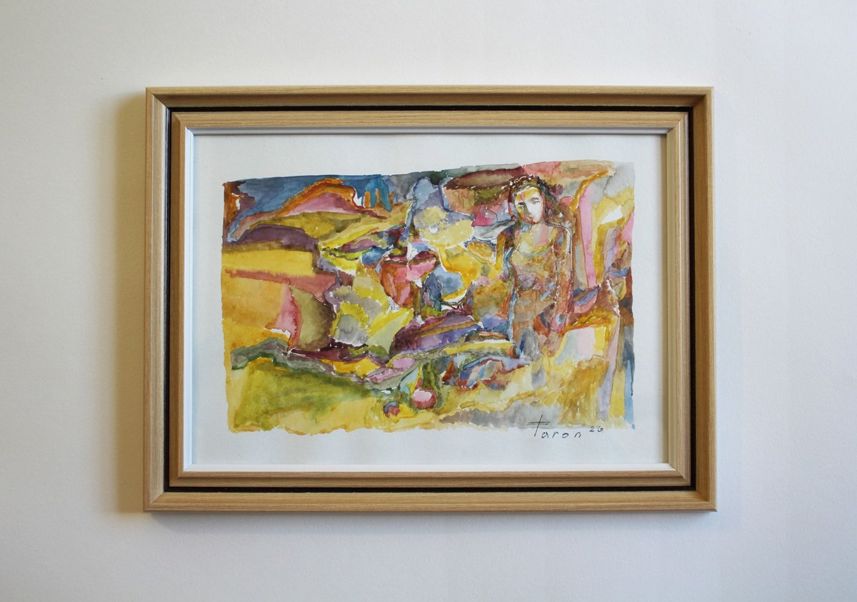 Abstract Watercolour , Picnic By Taron Khachatryan, 13 X 9, Artwork For Sale On Artfinder