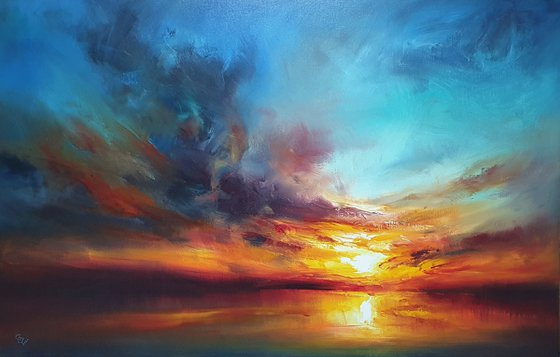 " Echo of the evening Aura " (W 140 x H 90 cm) SPECIAL PRICE!!!