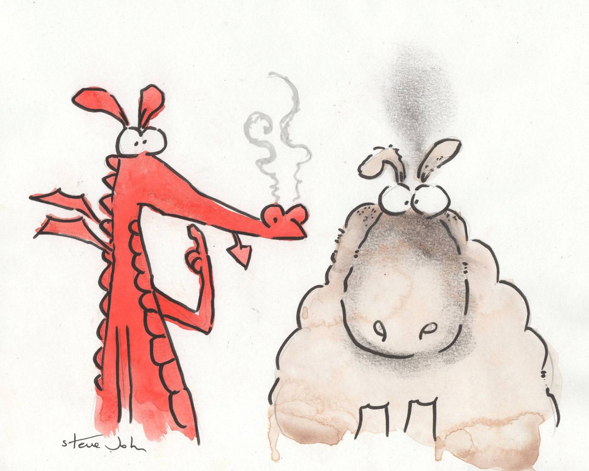 Oops! The burping, fiery dragon by Steve John