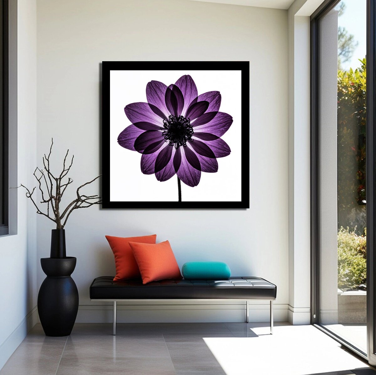 Photorealistic Botanical Photograph By Michael Filonow, 32 X 32", Translucent 22, Original Artwork