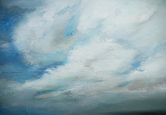 A large seascape painting  "Sea Air"