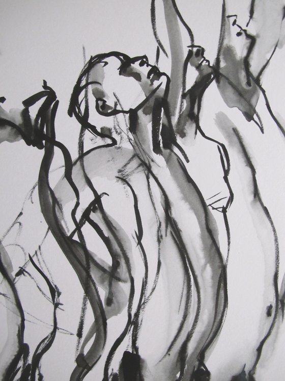 Overlapping male nudes