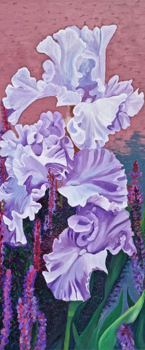 Iris and Sage by Zulfiya Mukhamadeyeva