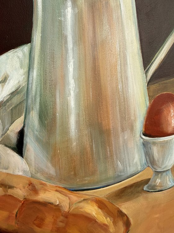 Still Life with Bread, Jug and Egg