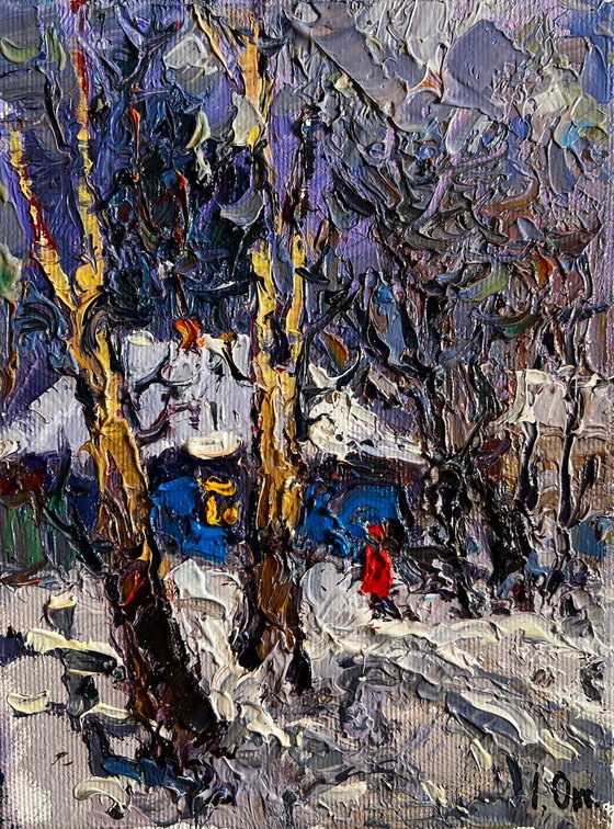 The winter night came quickly