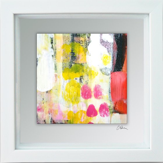 Framed ready to hang original abstract  - colours #4