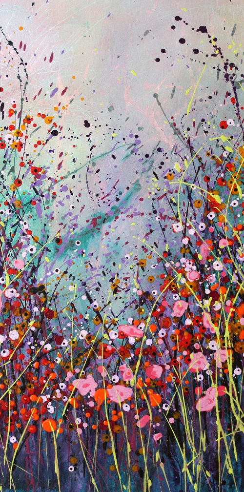 Fragranza Di Primavera #2 - Large original abstract painting by Cecilia Frigati