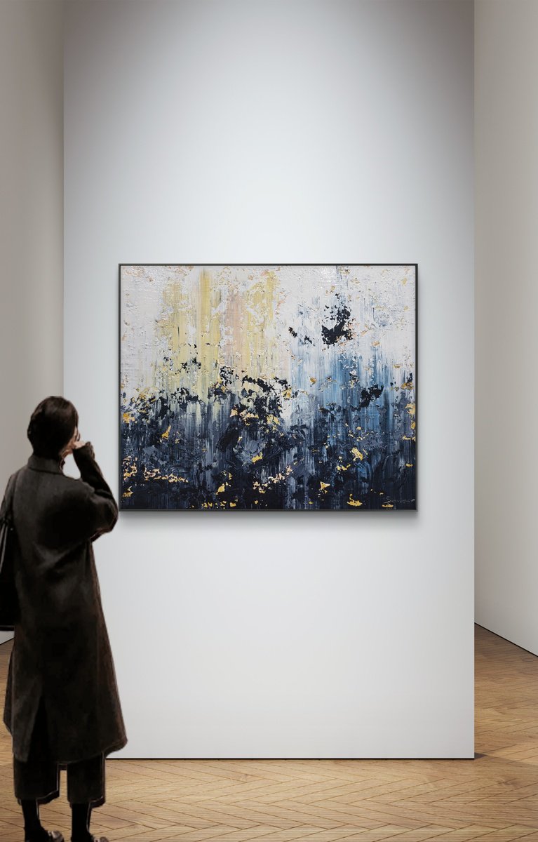 Abstract Acrylic Painting By Alex Senchenko, 47 X 39, Abstract 2459, Original Artwork