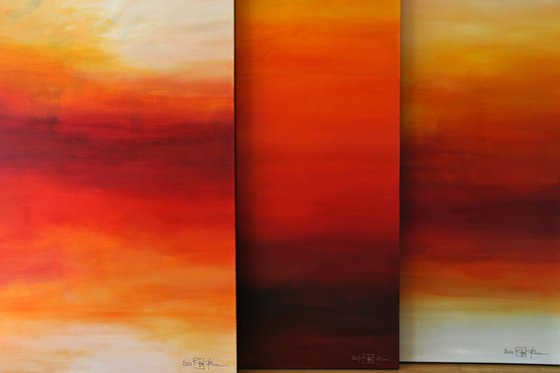 FROM THE PROMISING FIRST LIGHT TO THE VERY LAST LIGHT (triptych)