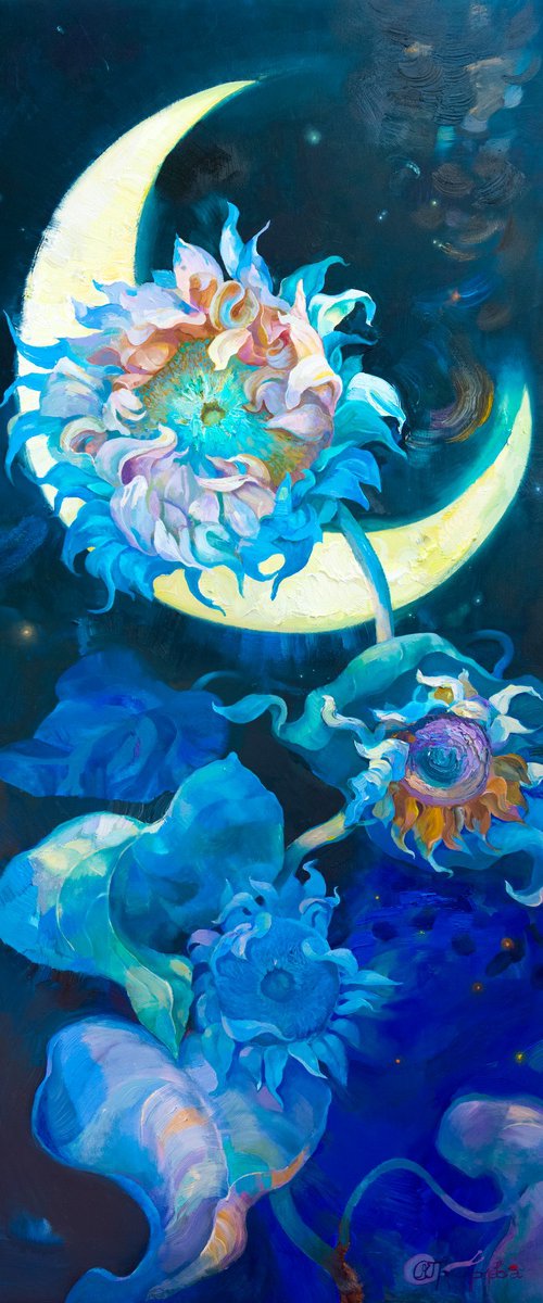 Solar Trio at Midnight by Anastasiia Grygorieva
