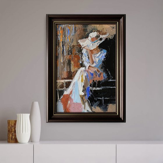 Woman in white