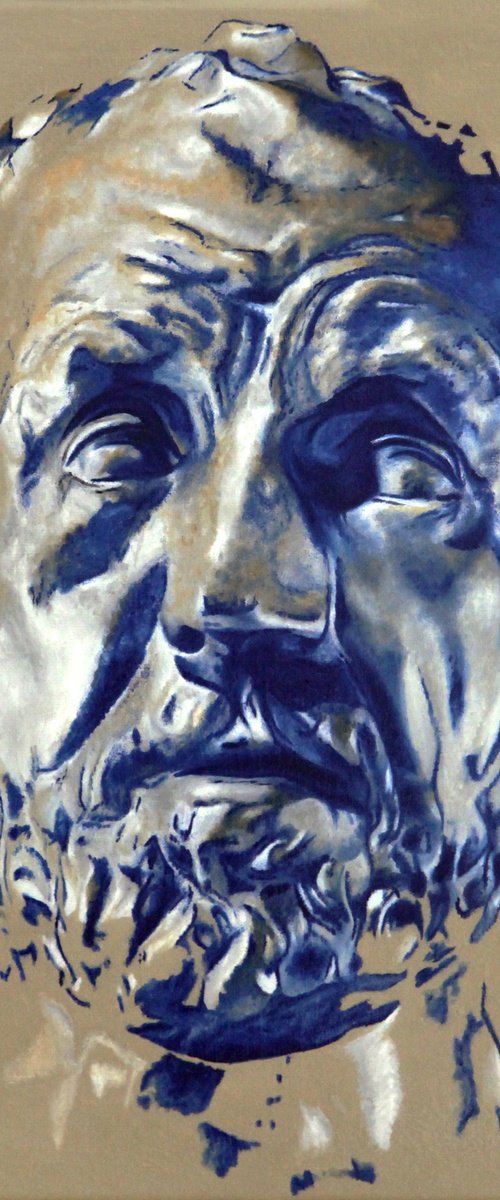 Inspiré de l'Homme au nez cassé de Rodin by Mercédès Soret