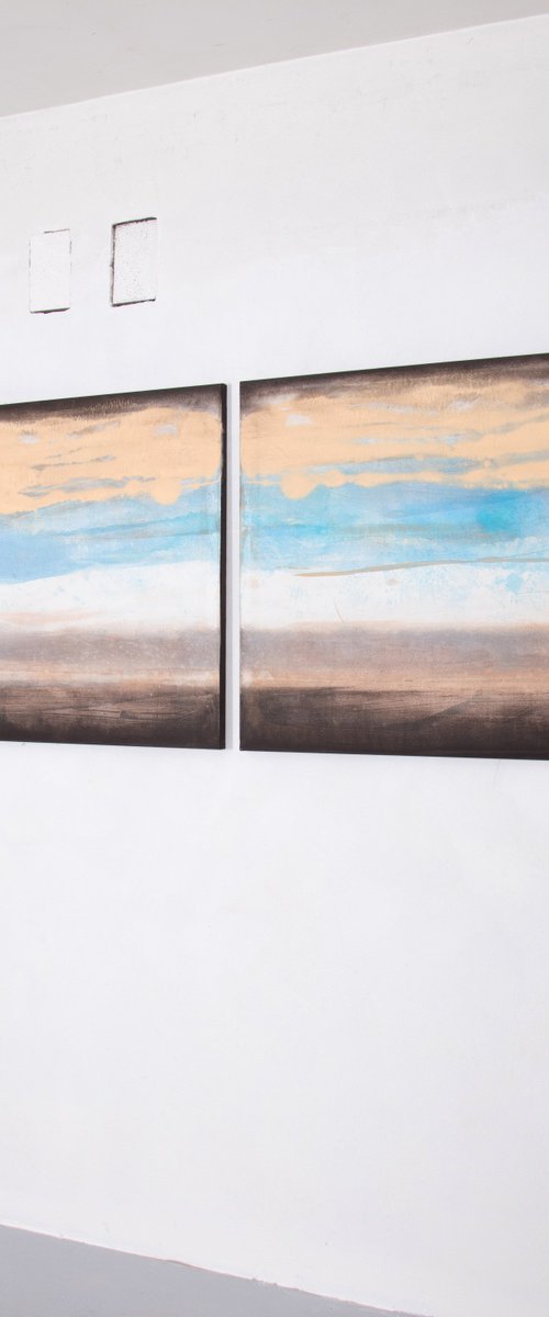 No. 23-37 (170 x 85 cm ) Diptych by Rokas Berziunas