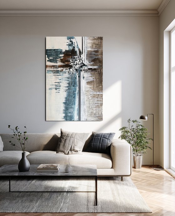 Measured Stillness. blue indigo