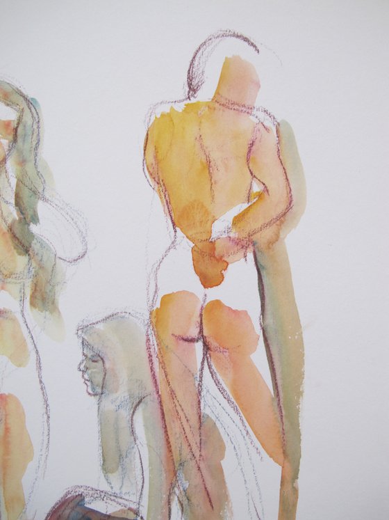 female nude 3 poses