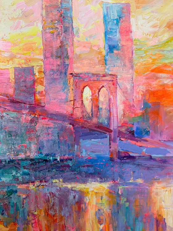 Bridge at Dusk, New York