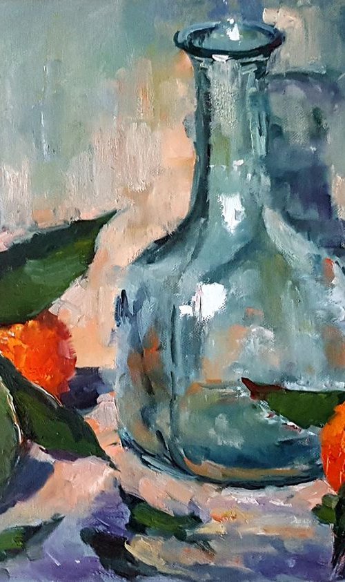 Still life with tangerines by Olga Egorov
