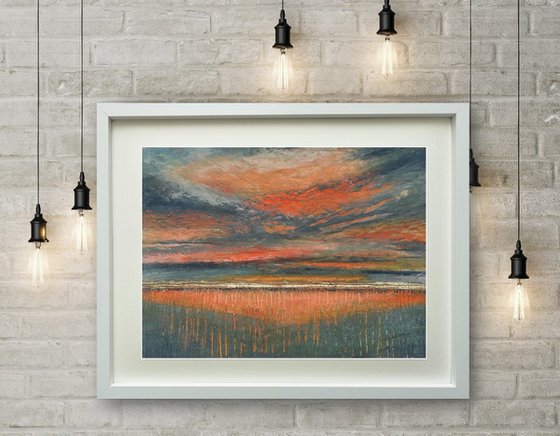 Summer Sunset - Original Painting - Study 5 - Sennen Cove Cornwall