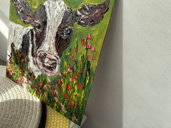 Portrait of a cow