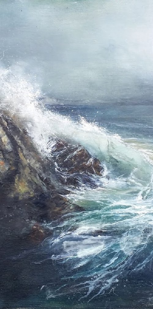 Swell at Kilmalieau. by Alison Lyon