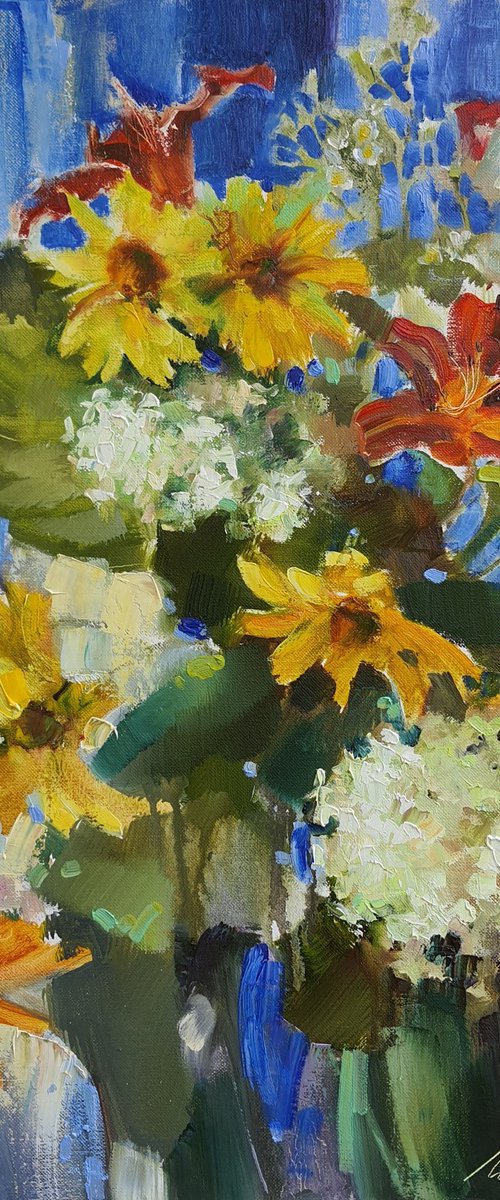 Yellow Flowers. Summer palette by Olha Laptieva