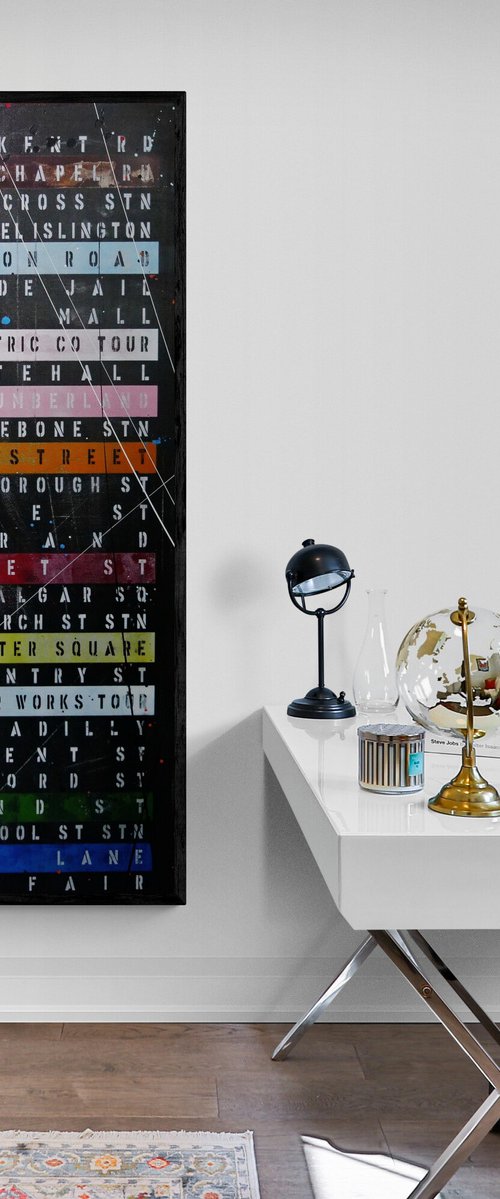 Streets of Monopoly 160cm x 60cm Monopoly Urban Pop Art by Franko