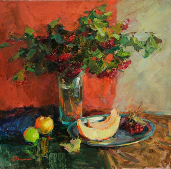 Still life with melon