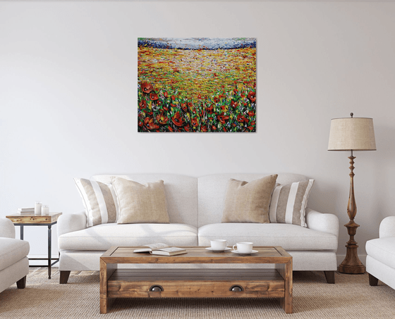 Fiery Poppies Field