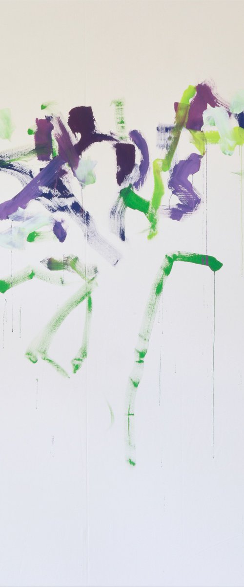 I Keep Thinking This Is Over, This Is Not Over / Lime Green Purple by Simon Findlay