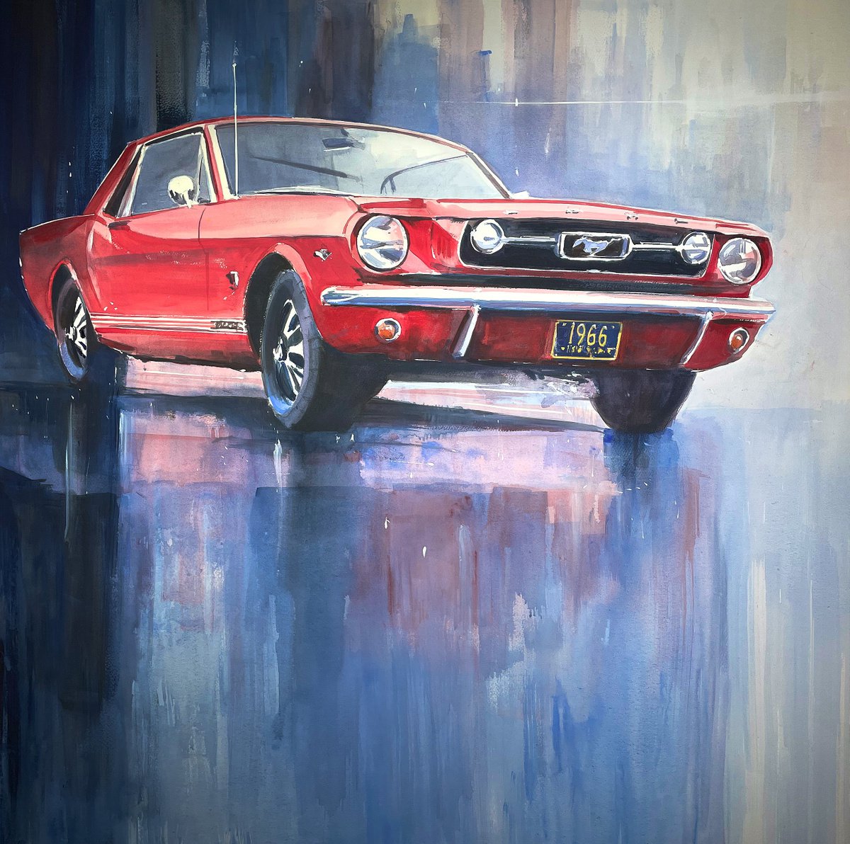 Red Mustang by Mark Buck