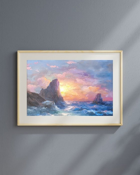 Sunset Over the Cliffs