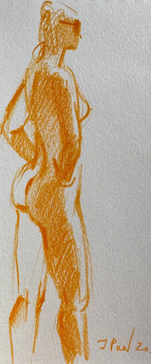 Nude sketch 3 by Inna Pantelemonova