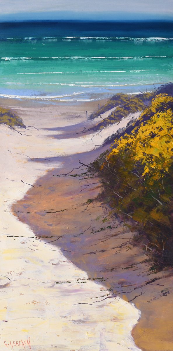 Large seascape Coastal sand dunes by Graham Gercken