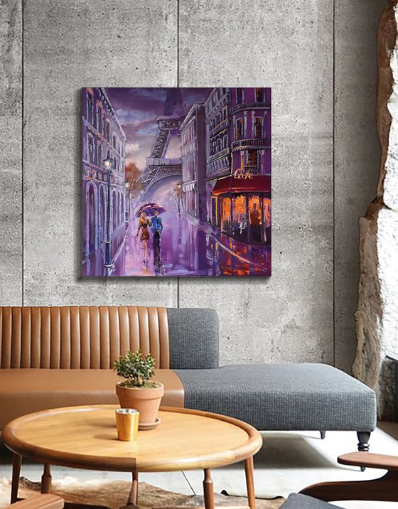 Walking in Paris (90x90cm)