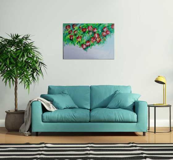 Pomegranate tree-(100x70cm)