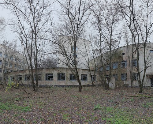 #73. Pripyat Hospital Yard 1 - XL size by Stanislav Vederskyi