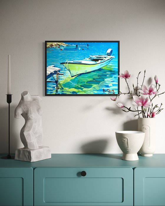 Resting on Emerald Waters