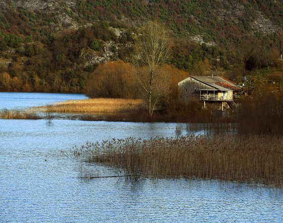 house at lake