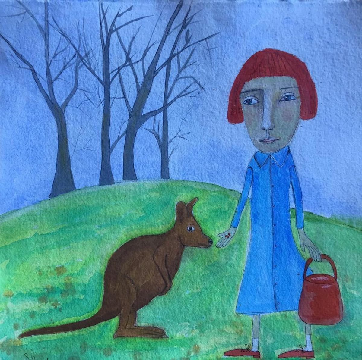 The Girl and the Wallaby by Sharyn Bursic