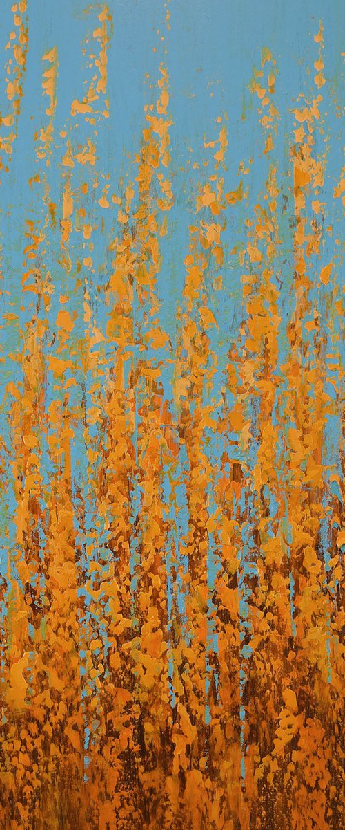 Autumn Orange - Color Field by Suzanne Vaughan