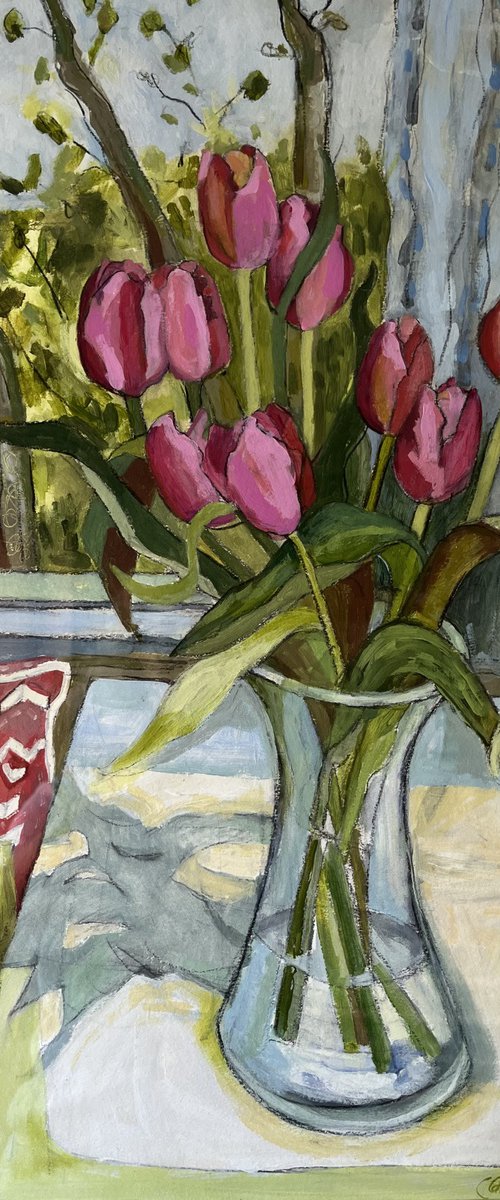 Tulips from Amsterdam two by Christine Callum McInally