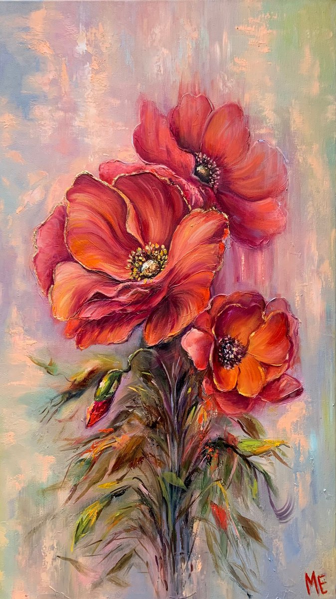 Poppies by Olena Hontar