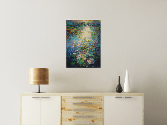 Abstract landscape  (Water lilies)