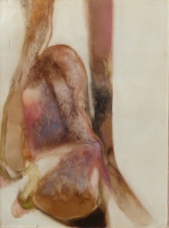 Study of flesh, oil on canvas, 73x54 cm