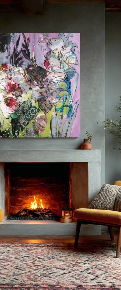 Gladioluses for a birthday by Yelena Ralina