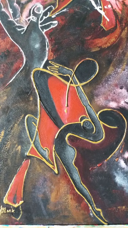 Dance With Me Large Acrilyc Painting On Canva Artfinder