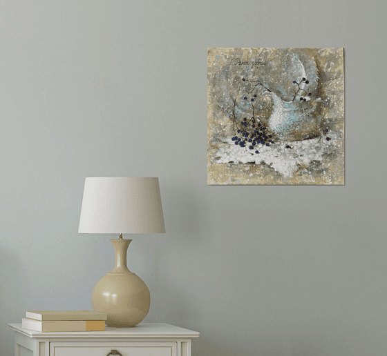 White cup winter berries